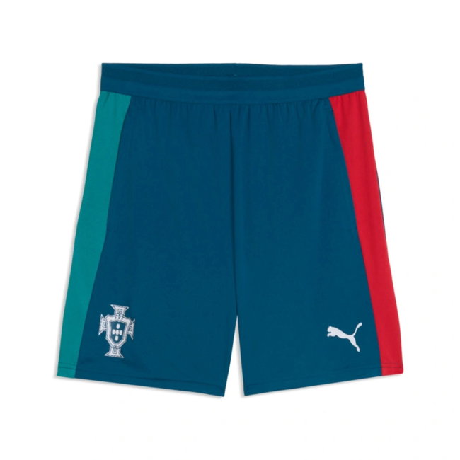 2026-2027 Portugal Training Shorts with pockets (Ocean Tropic)-SoccerKits Hub | Buy Soccer Jerseys Online